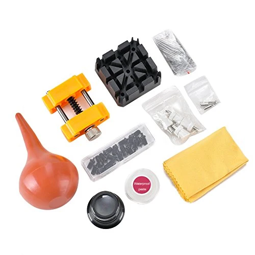 Deluxe - Kit per riparazione orologi apri strumenti regolabile Band 141pcs