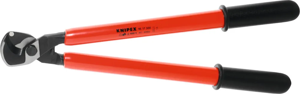 KNIPEX Cesoia per cavi grande isolamento norme VDE, Lunghezza complessiva: 500 mm