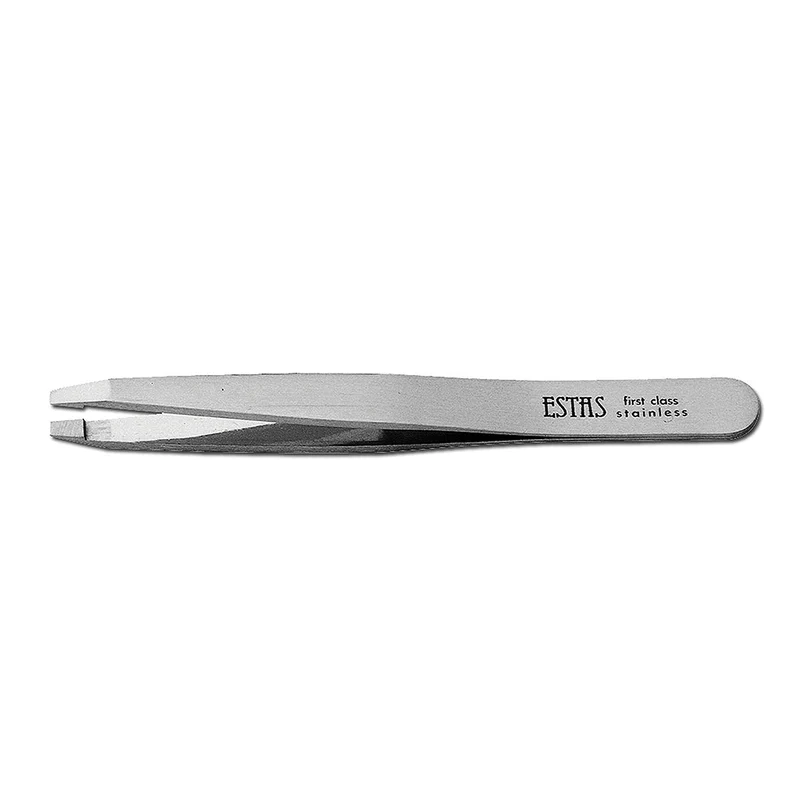 Pinzetta sopracciglia acciaio inox taglio retto Estas 34150
