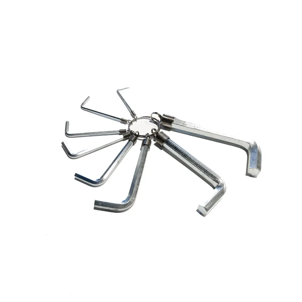 Serie da 8 chiavi brugola pollici da 5/64" 3/8" con anello SCU 914 GMP