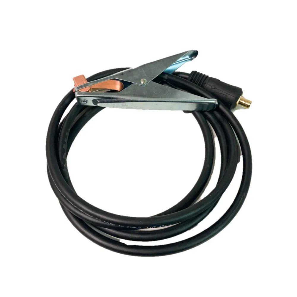Kit saldatura Elettrodo MMA Cavo massa e pinza 400A attacco rapido 50 mmq (grande)