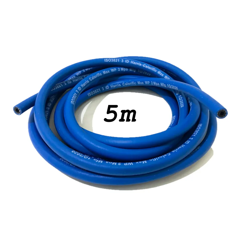 Tubo singolo gomma diam. 3,2x9 mm per Ossigeno HARRIS bobina da 5 m