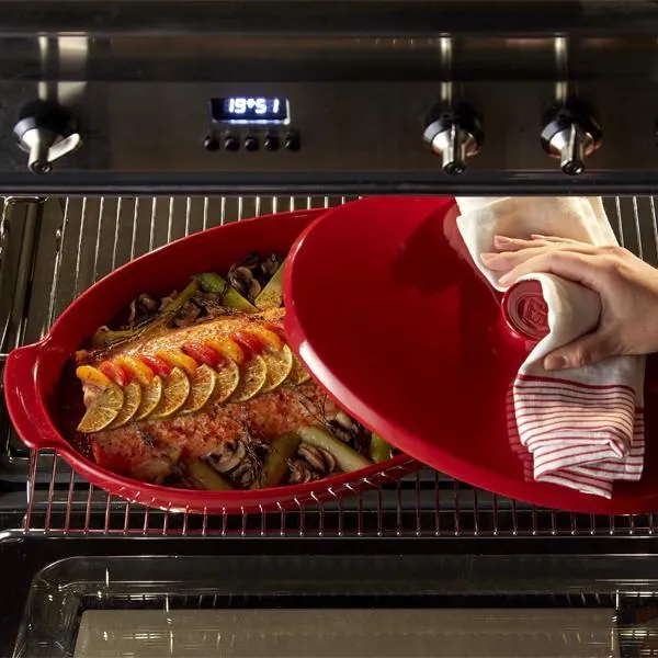 Fontana ceramica "papillote" Emile Henry per Applicazioni Industriali