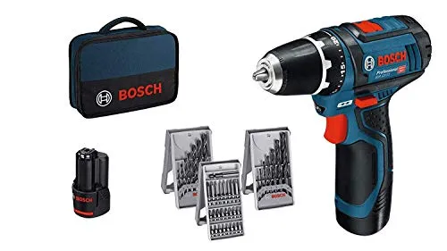 Bosch Professional 0615990GB0 GSR 12V-15 Avvitatore, Batterie 2 x 2.0 Ah...