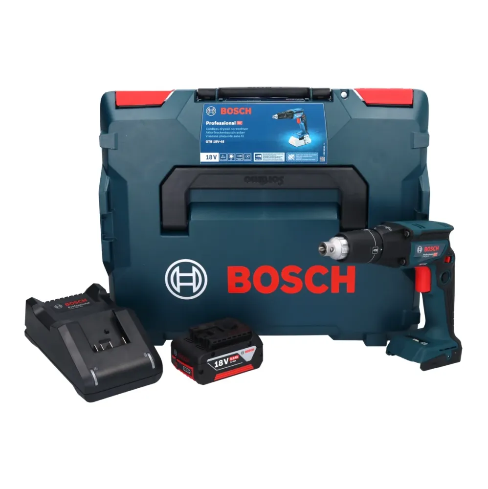 Bosch GTB 18V-45 avvitatore batteria per cartongesso 18 V 32 Nm brushless + 1x batteria ricaricabile 5,0 Ah + caricatore +...