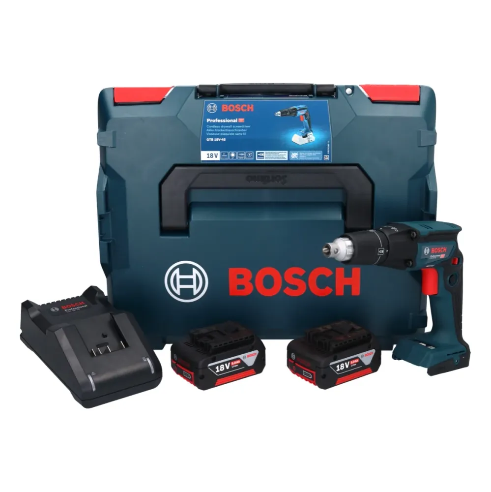 Bosch GTB 18V-45 avvitatore batteria per cartongesso 18 V 32 Nm brushless + 2x batteria ricaricabile 5,0 Ah + caricatore +...