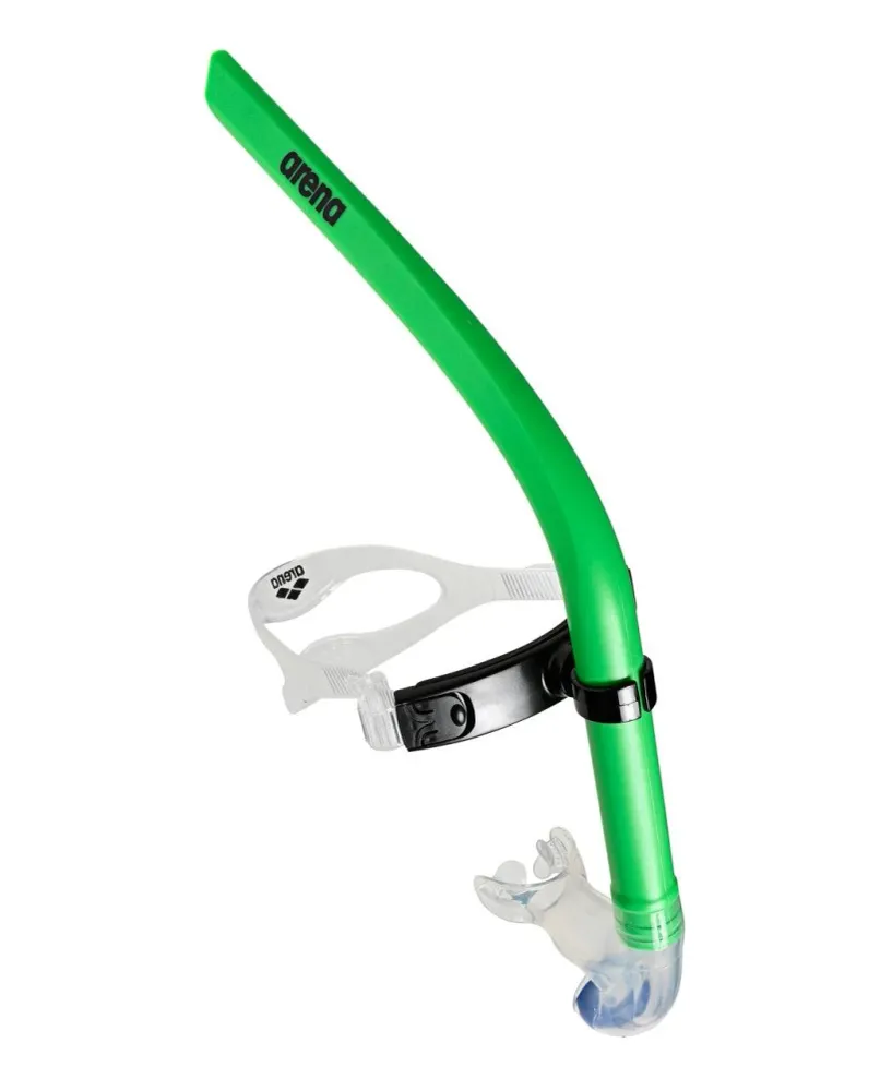 TUBO FRONTALE ARENA SWIM SNORKEL 3 BOCCAGLIO NUOTO PINNATO VERDE