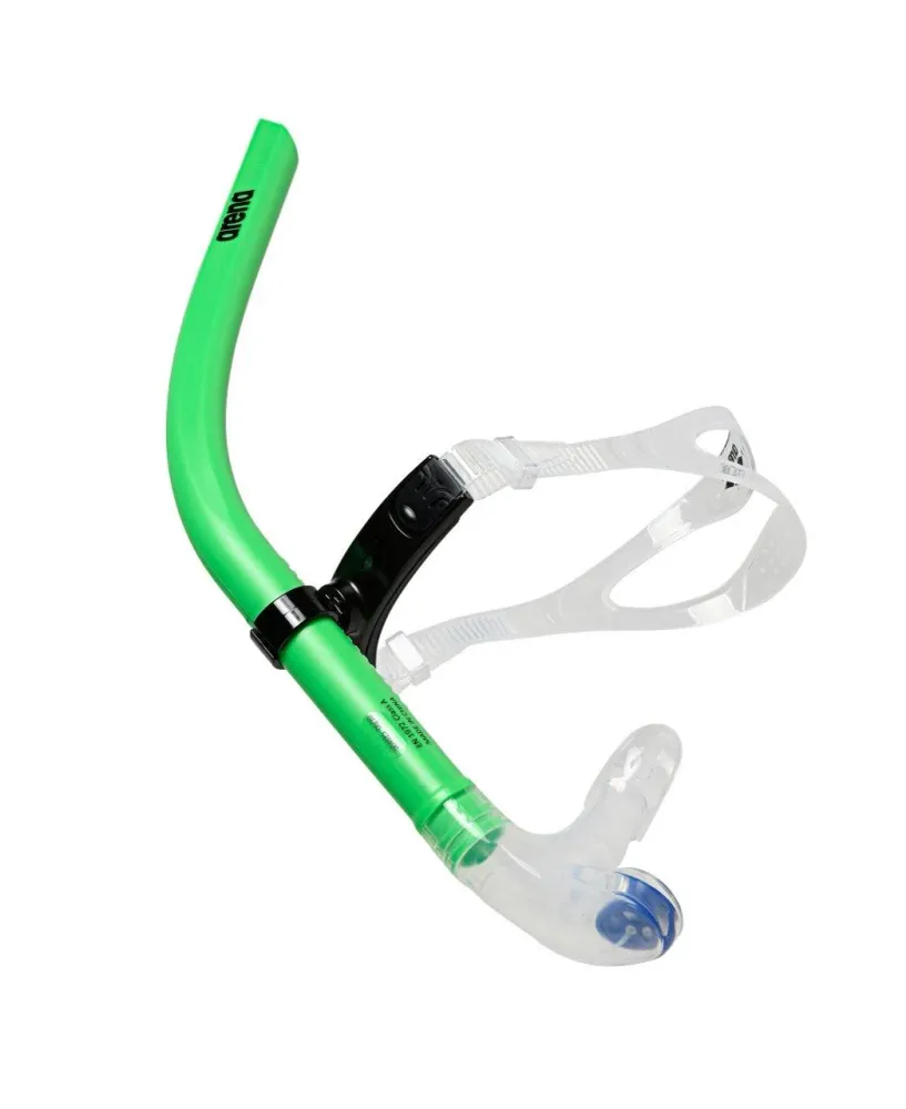 TUBO FRONTALE ARENA SWIM SNORKEL 3 BOCCAGLIO NUOTO PINNATO VERDE