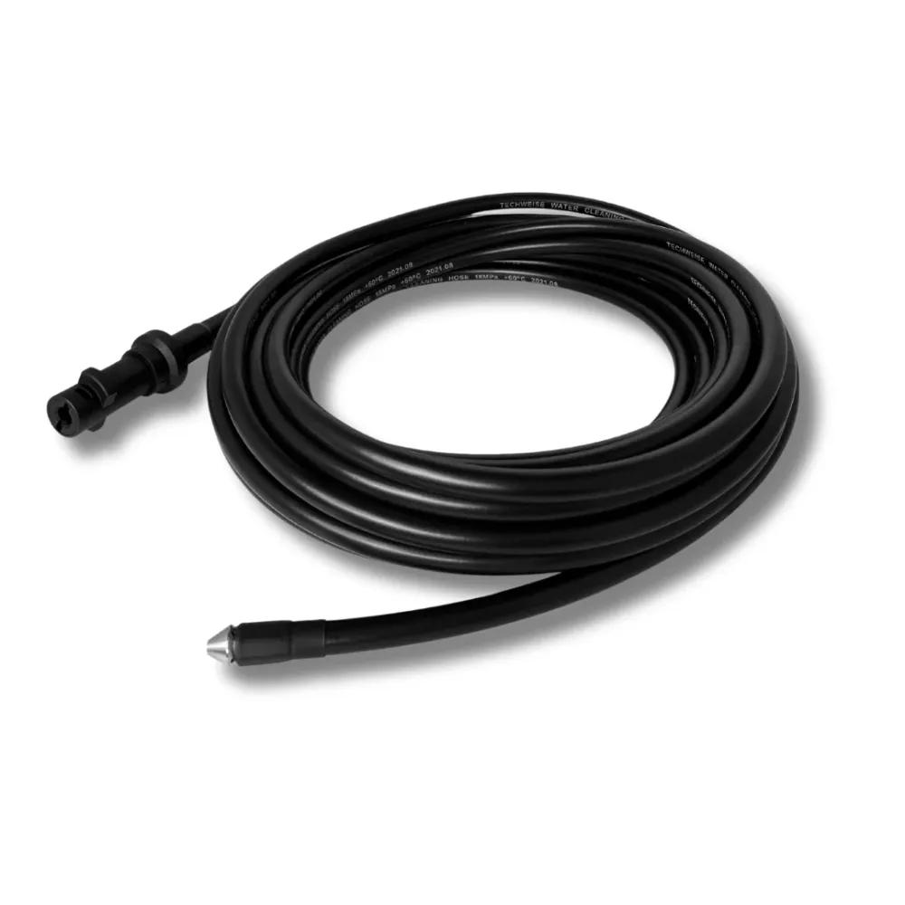 Tubo flessibile per fognatura 15V con getto avanti