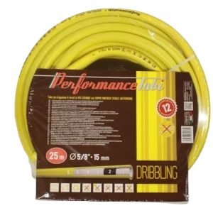 TUBO DA IRRIGAZIONE 6 STRATI GIALLO 15MM DIAMETRO 5/8, 25M