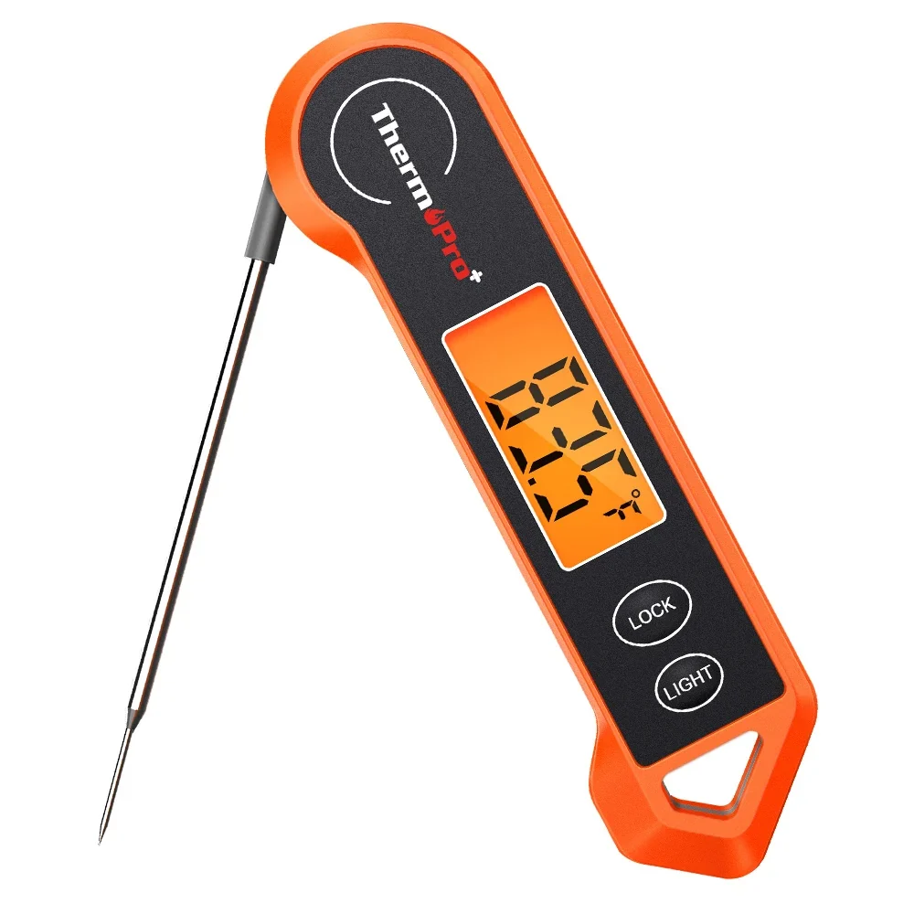 Termometro per Carne Impermeabile Lettura Rapida Termometro Digitale BBQ con Retroilluminazione