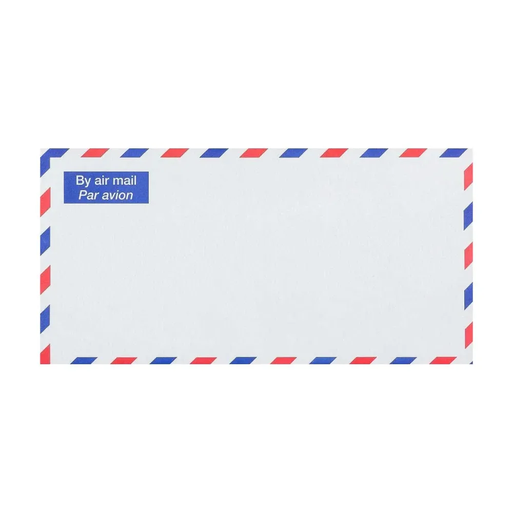 110x220 mm (DL) Busta bianca per invio con posta aerea