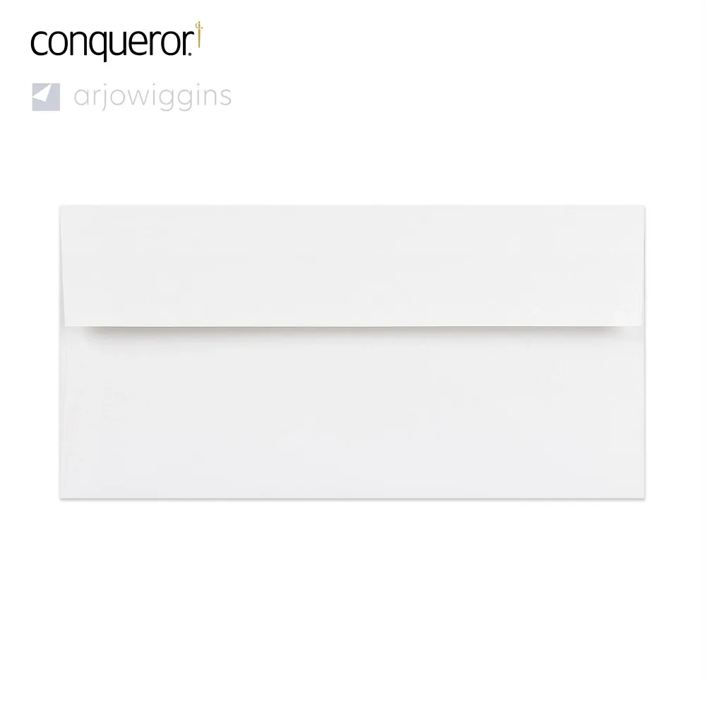 110x220 mm (DL) Busta Conqueror bianco brilliante