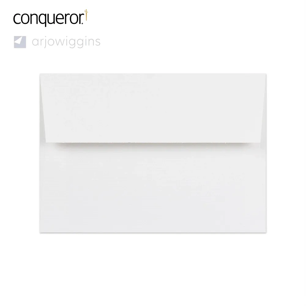 114x162 mm (C6) Busta Conqueror bianca brilliante