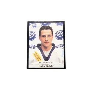 1999 Panini Swiss Hockey Millenium HC Ambri-Piotta John Gobbi Sticker card