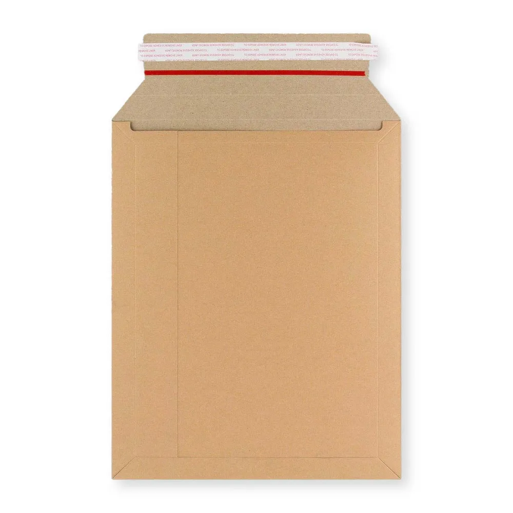 345x245 mm Scatola Robusta per Invio Postale Avana