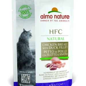 ALMO NATURE HFC Natural Petto di Pollo e Filetto d'Anatra 55g Busta
