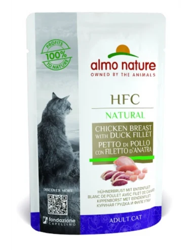 ALMO NATURE HFC Natural Petto di Pollo e Filetto d'Anatra 55g Busta