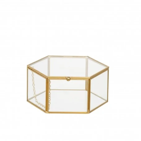 Ampolla Terrarium Esagonale 15x14.5x7 Oro