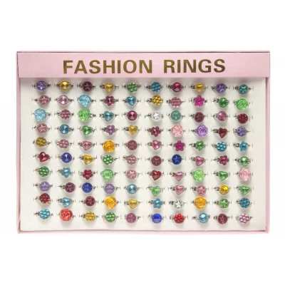 Anelli con pietre preziose, misura regolabile, 1 pezzo.