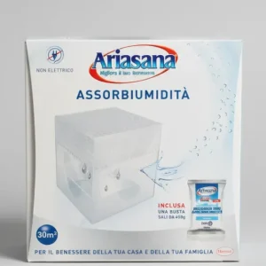 Ariasana Kit Mini Assorbiumidita - Include 1 Busta Sali 450g, Fino 30m Cubi, Universale, Anti-Umidita Non Elettrico