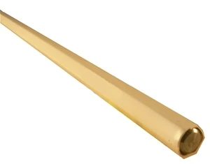Asta per tende (solo) Acciaio grigio chiaro | Esagonale da 10 mm | Lunghezza 2000 mm
