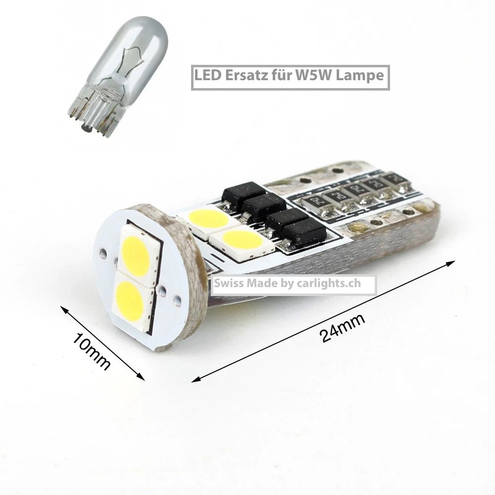 AUDI Luce di parcheggio LED W5W-T10 Swiss Made CANBUS