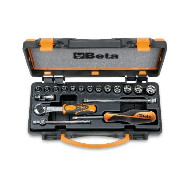 BETA 900/C13-5 Assortimento di 13 chiavi bussola esagonali.