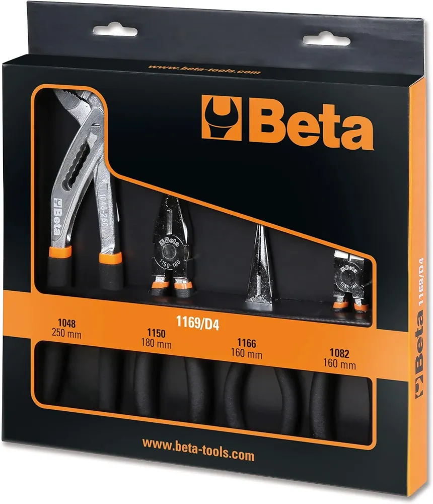 Beta - Set 4 Utensili 1169/D4 (Pinze E Tronchese)