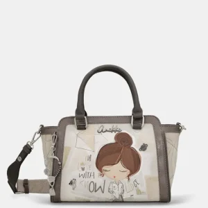 Borsa con manico corto e tracolla Sophia