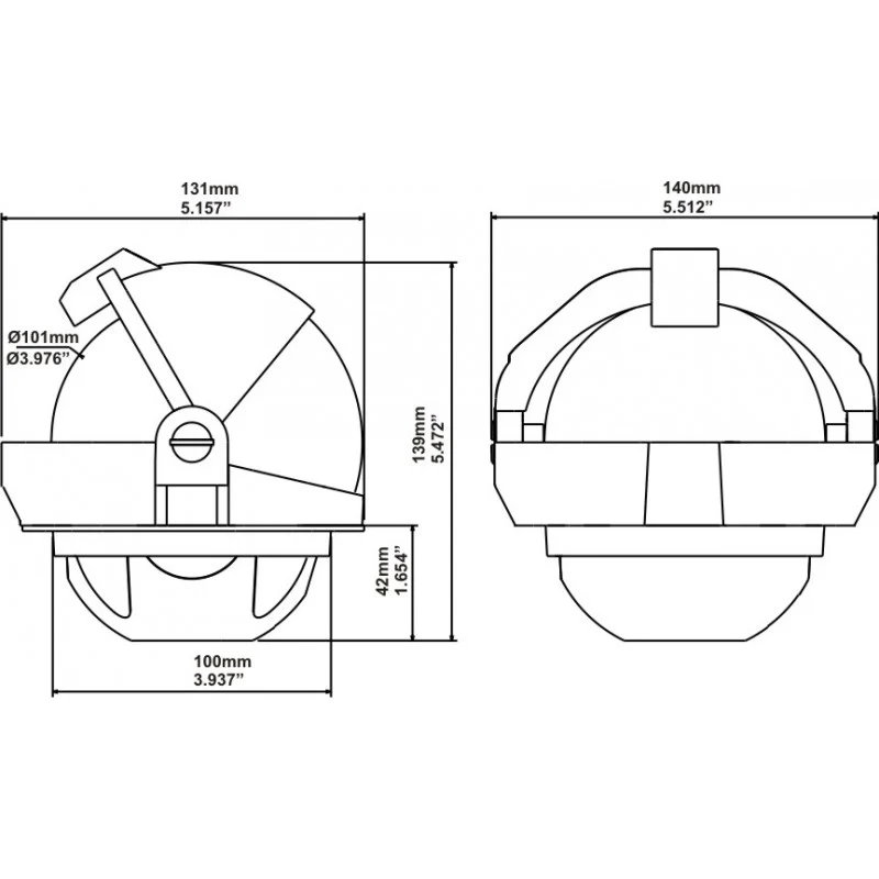 BUSSOLA OFFSHORE 105 BIANCA INCASSO - P65002 - PLASTIMO