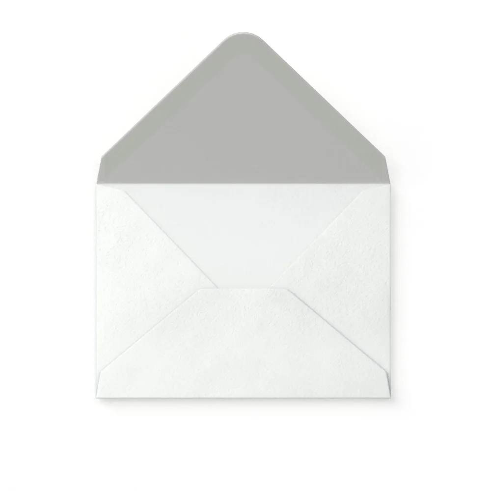 Busta colore bianco con effetto martellato 82x113 mm (C7)