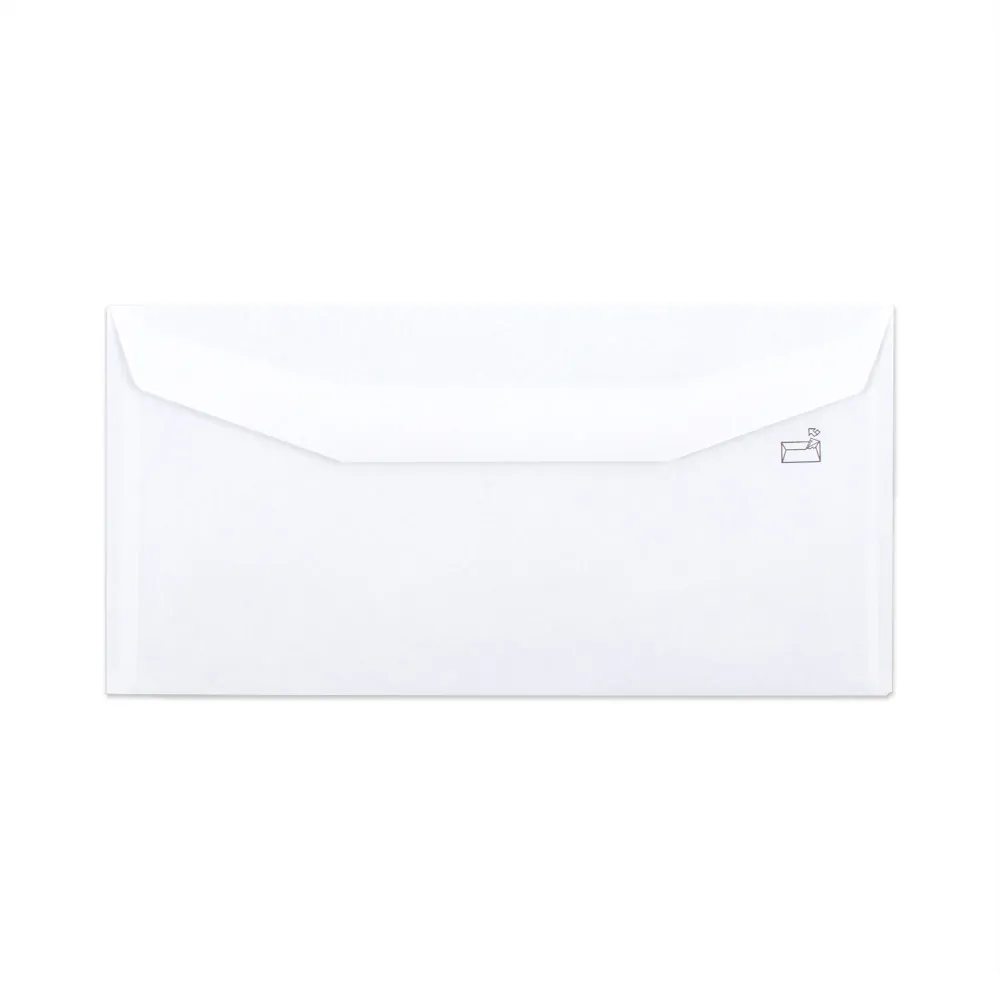 Busta colore bianco con stampa interna - finestra 110x220mm (DL) 80gr/m²