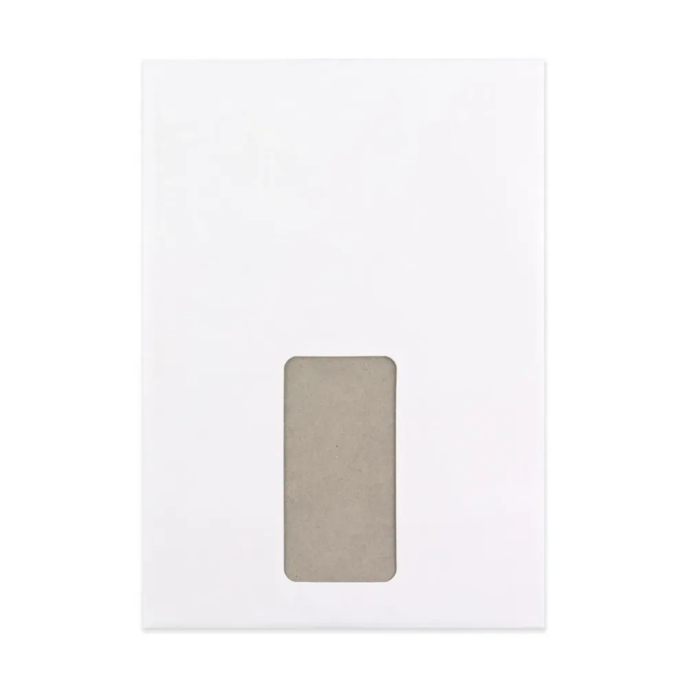 Busta con Dorso Rigido Bianco - Finestra 229x162 mm (C5)