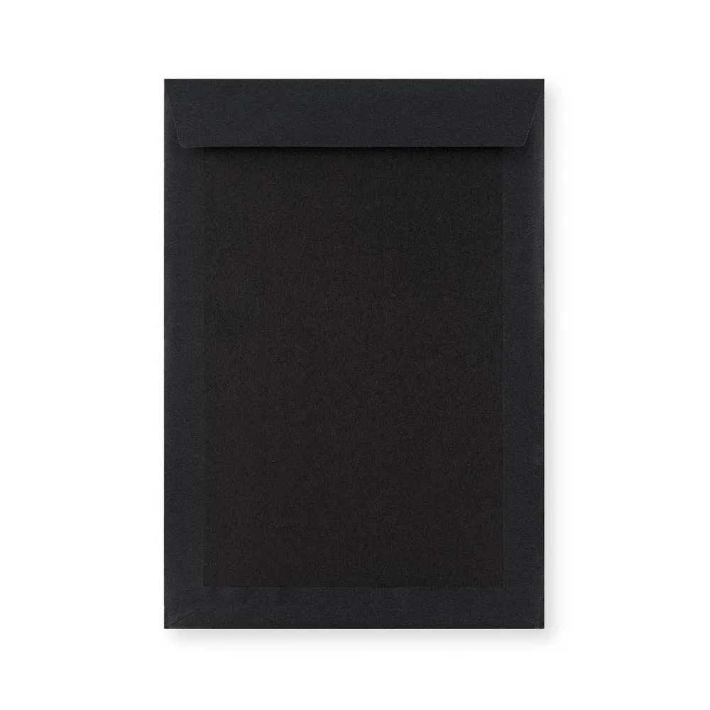 Busta con Dorso Rigido Completamente Nero 324x229 mm (C4)