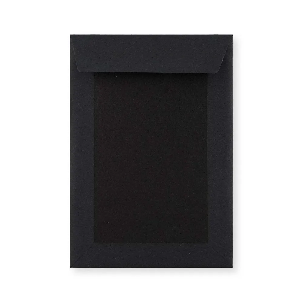 Busta con Dorso Rigido Completamente Nero 229x162 mm (C5)