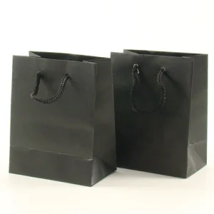 Busta shopper nera 12 x15+7 uy510hrr