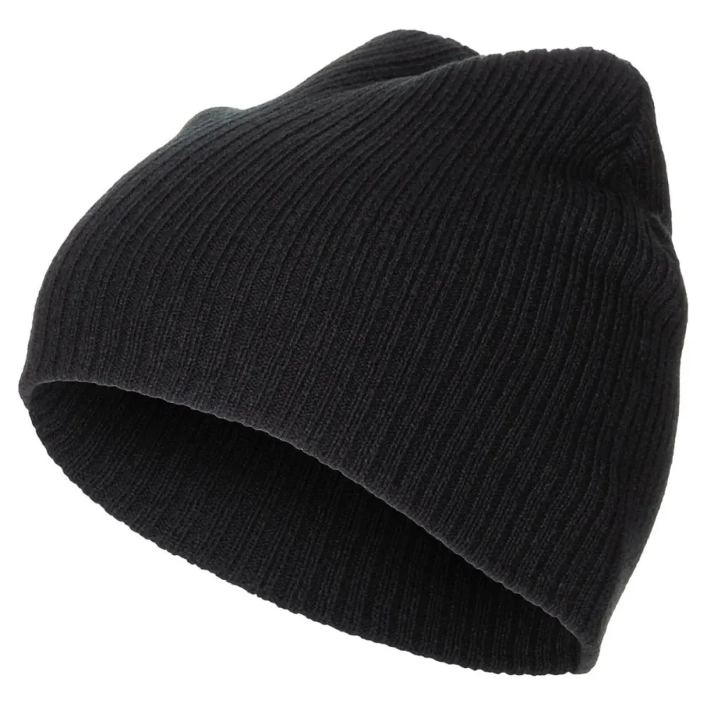 Cappello Beanie lavorato maglia Fox Outdoor Extra corto Taglia unica Acrilico due strati Nero