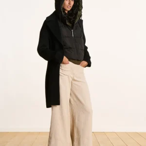 Cappuccio reversibile nero e kaki