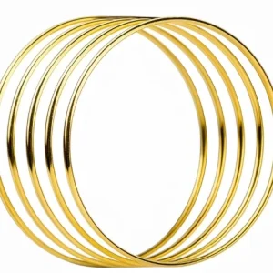 Cerchietti Anelli Oro diametro 6 cm busta da 5pz