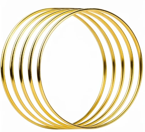Cerchietti Anelli Oro diametro 6 cm busta da 5pz