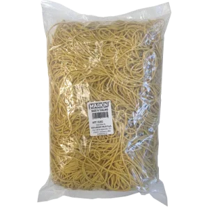 ELASTICI GOMMA NATURALE BUSTA DA 1KG 120mm GIALLO