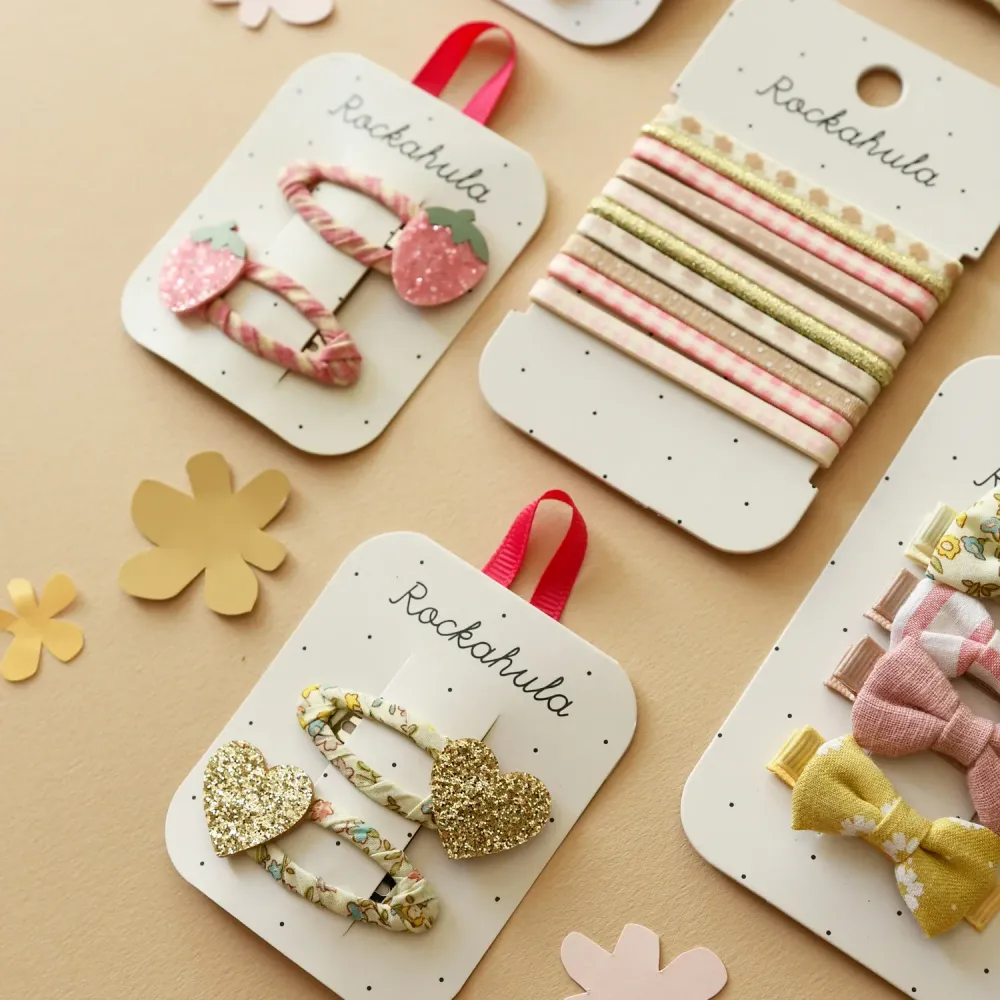 Elastici per Capelli Bambina Rockahula Strawberry Fields – Set 4 Ponies Fragolina