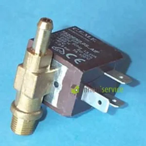 Elettrovalvola 180° diritta attacco maschio asse 4w Ceme