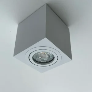 Faretto soffitto orientabile quadrato - Bianco