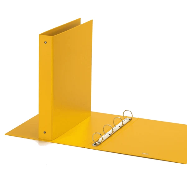 FAVORIT - 400051159 - Raccoglitore Europa - 22 x 30 cm - 4 anelli tondi 30 mm - dorso 4 cm - giallo - Favorit - 48943 - Co...