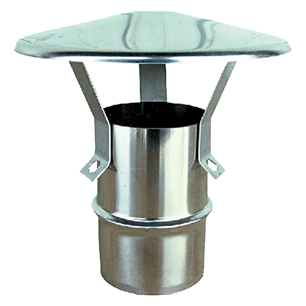 FUMAIOLO CAPPELLO ø cm 13 acciaio inox AISI 304. Attacco DF 703544 maschio.