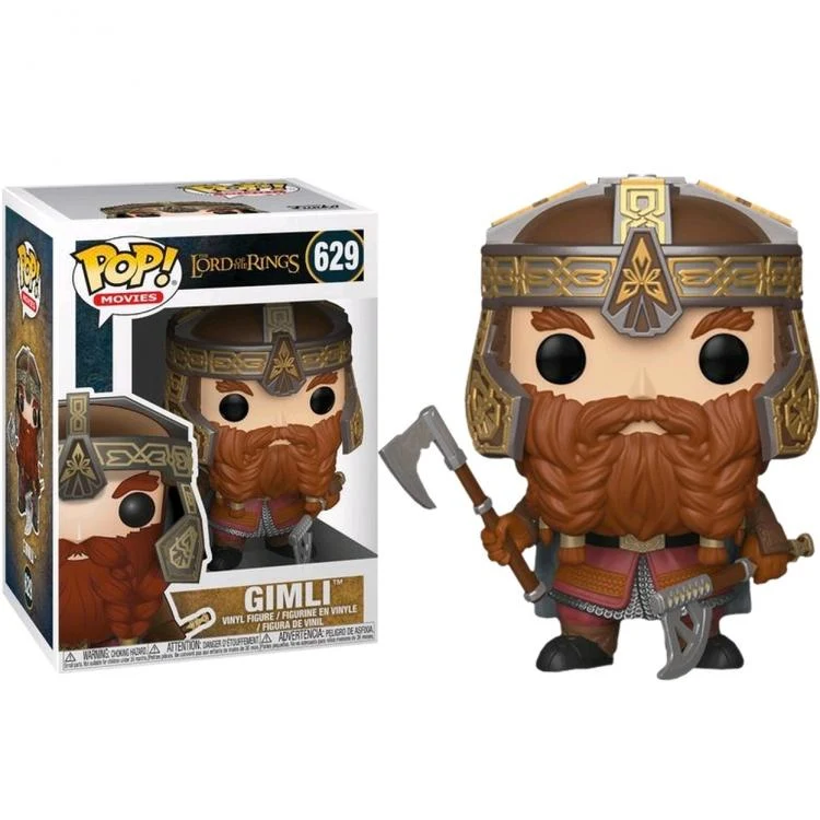 Funko Pop ! Movies Lord Rings - (629) Gimli Figure Signore Degli Anelli