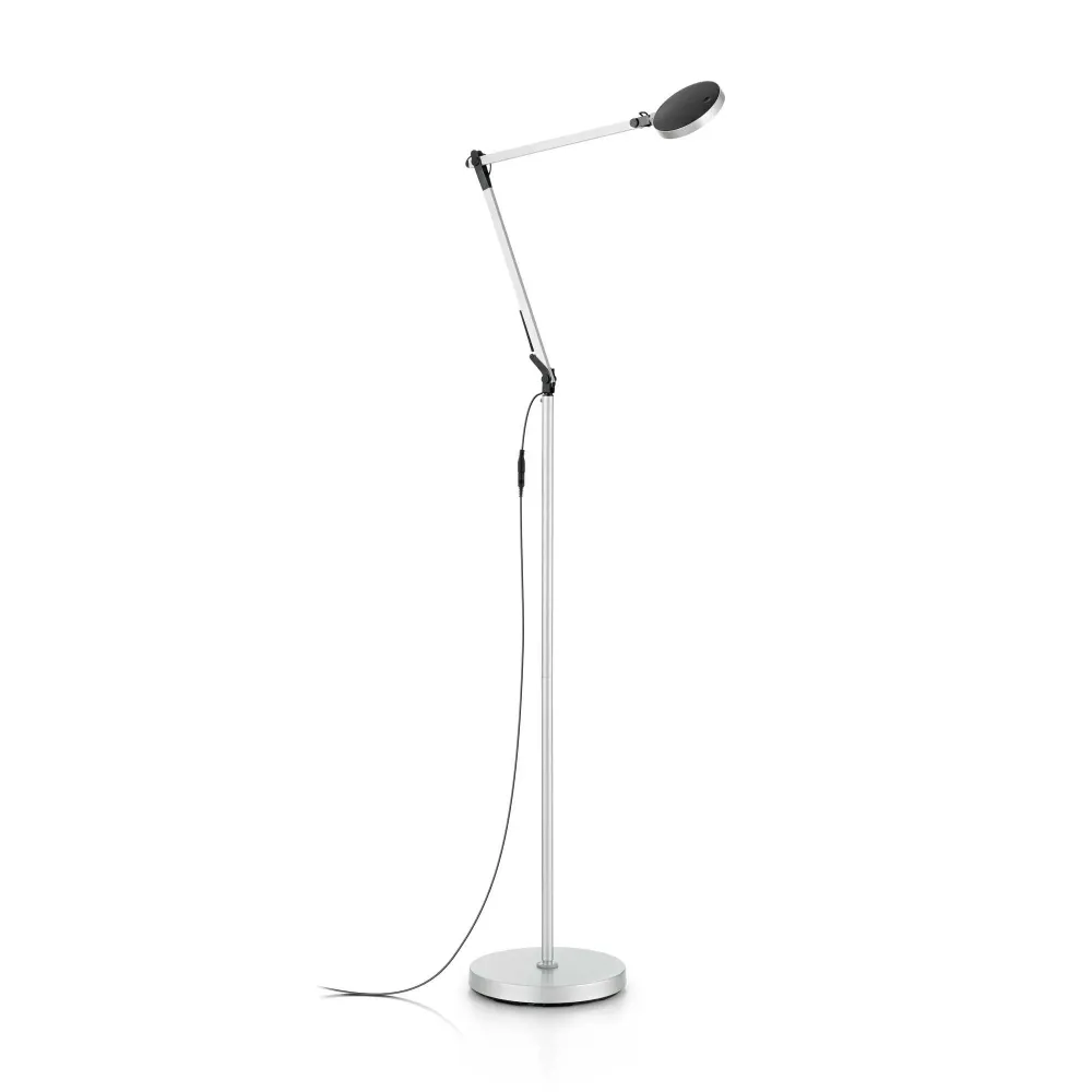 Futura pt Piantana lampada terra led orientabile interruttore incorporato alluminio