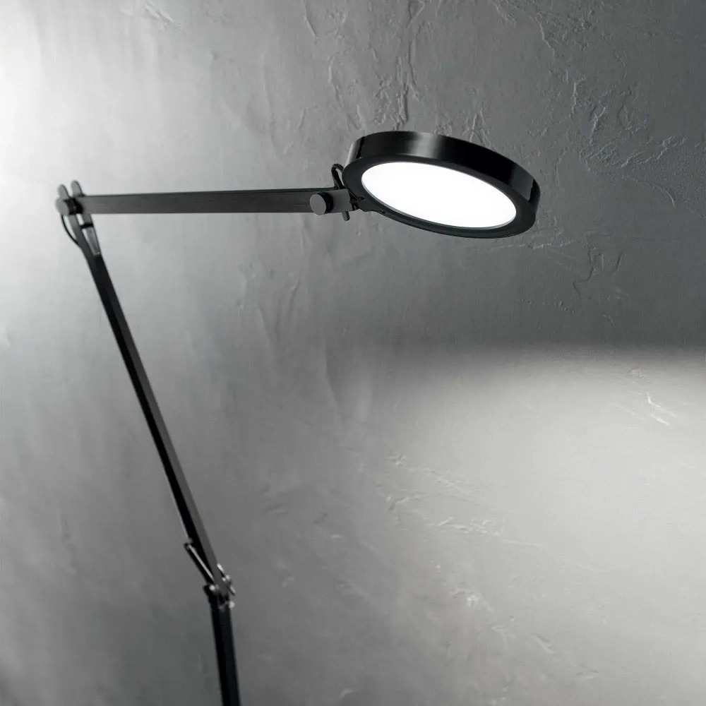 Futura pt Piantana lampada terra led orientabile interruttore incorporato alluminio